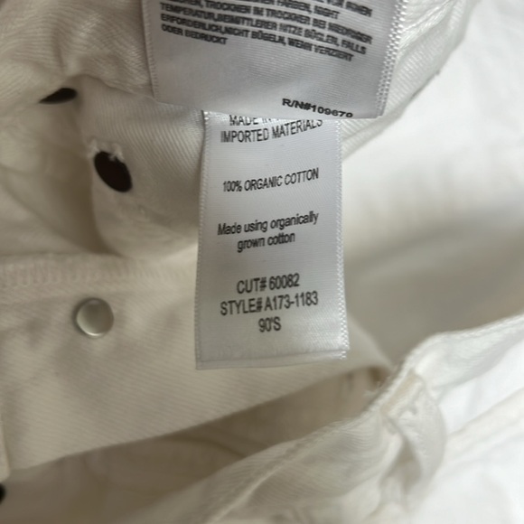 AGOLDE
90s Straight-Leg Jeans in White - Picture 5 of 5